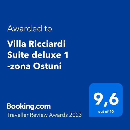 Villa Ricciardi Suite deluxe 1 -zona Ostuni Montalbano  Esterno foto